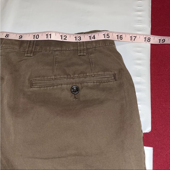 Hiltl Olive green PANTS Mens 32 SHORT LEGS German Design ZE600 chino Cotton Pant - Picture 14 of 16